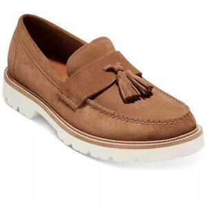 Cole Haan Men's Brown Suede Tassel Loafers